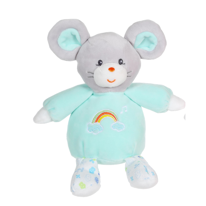  rainbow peluche musicale souris vert 15 cm 